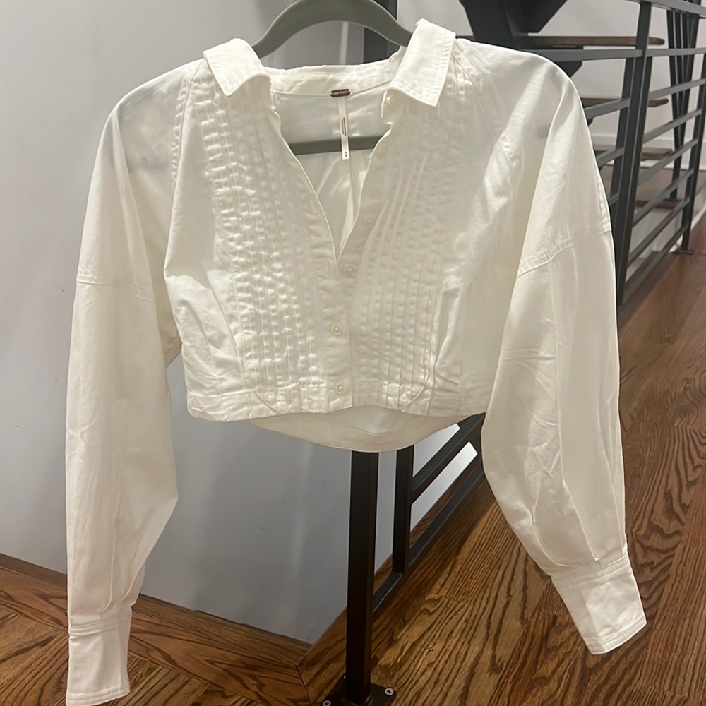 Free people cropped blouse